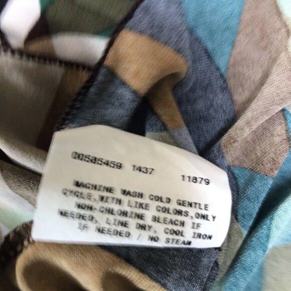 Y2K BCX Top Babydoll Medium Fairy Groovy Drape Twist Retro 60s 70s Brown Indie - Picture 8 of 9